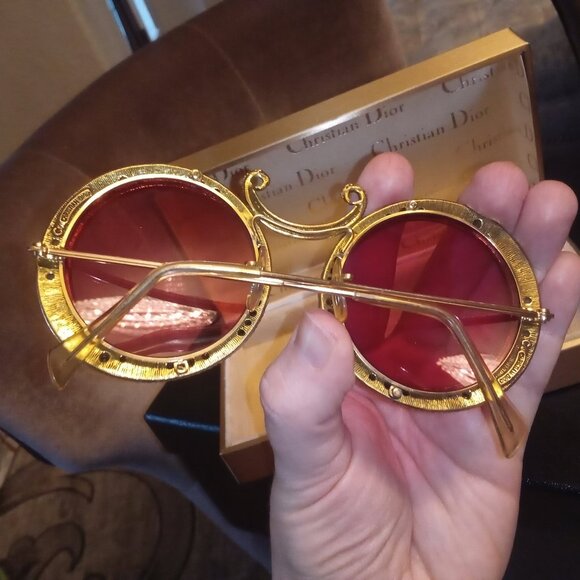 Christian DIOR Vintage Sunglasses 1960s PINK : DIOR COLLECTOR'S piece - Picture 10 of 17